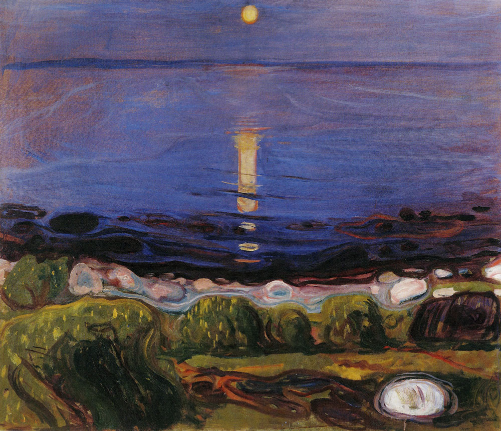 Edvard Munch - Summer Night by the Beach