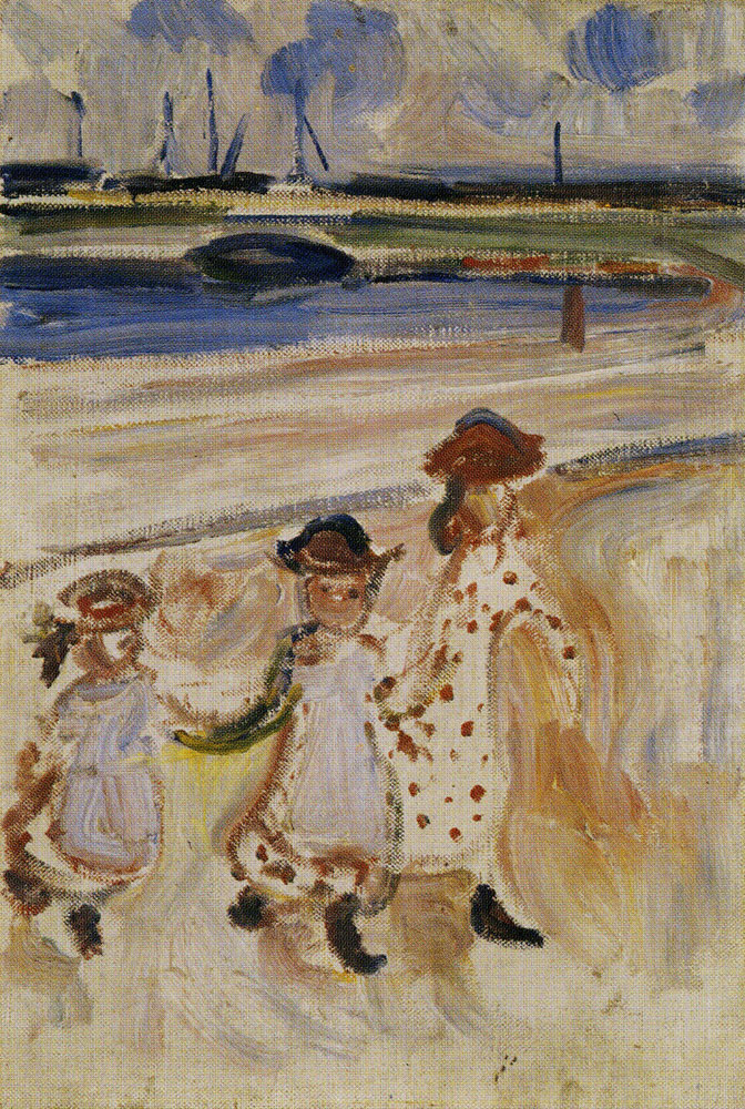 Edvard Munch - Three Small Girls on the Beach