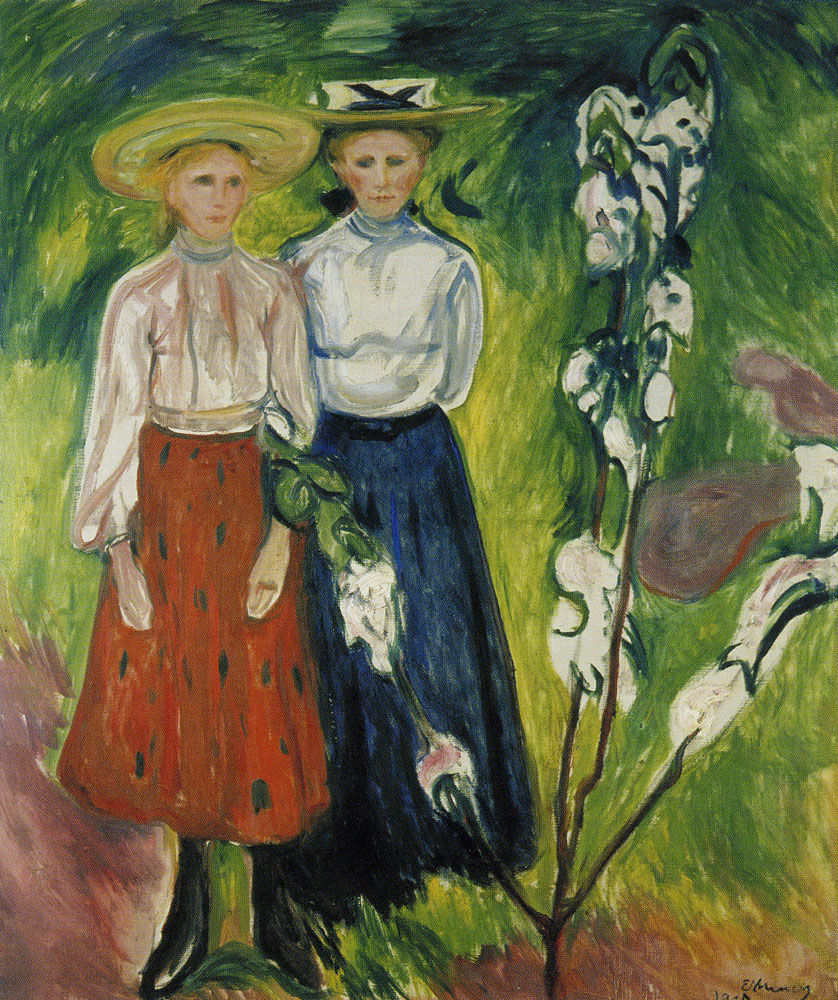 Edvard Munch - Two Young Girls in the Garden