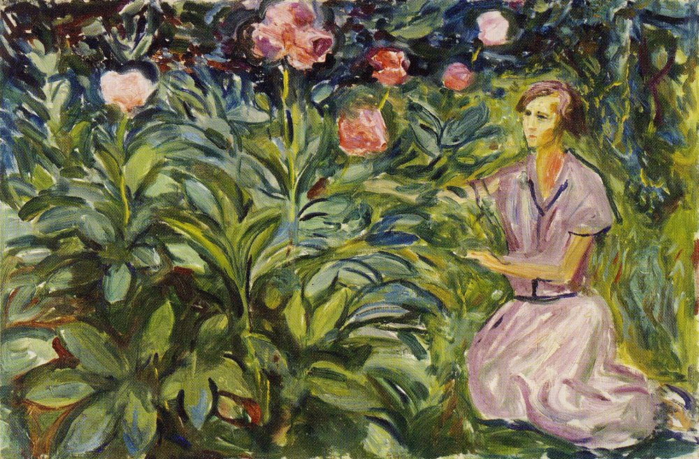 Edvard Munch - Woman with Peonies