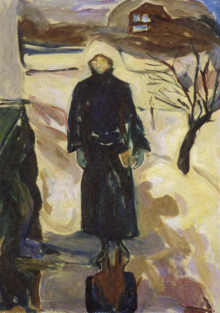 Edvard Munch - Woman by the House Corner