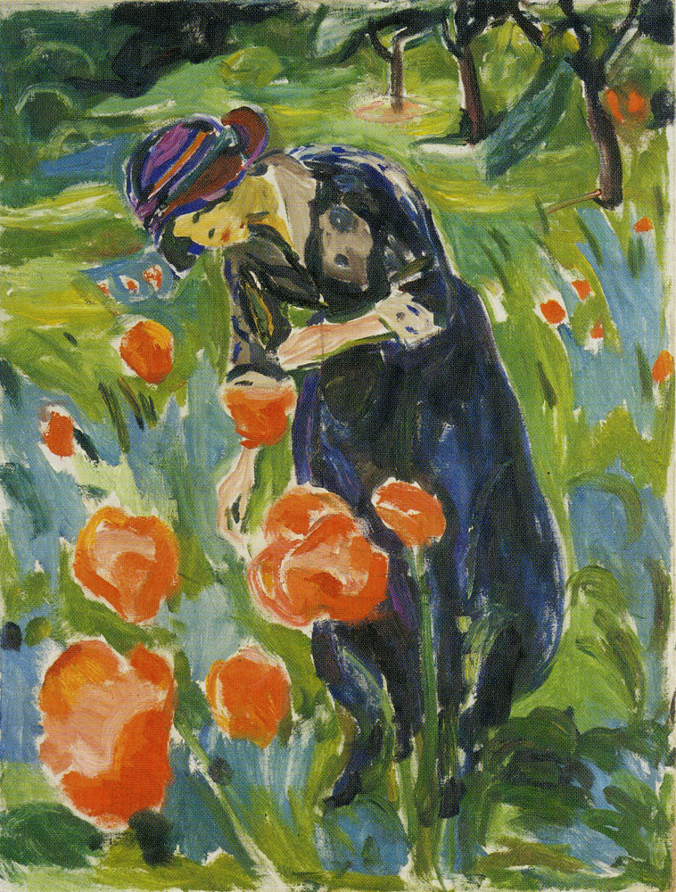 Edvard Munch - Woman with Poppies