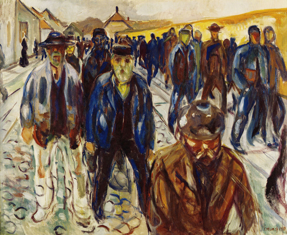 Edvard Munch - Workers on Their Way Home