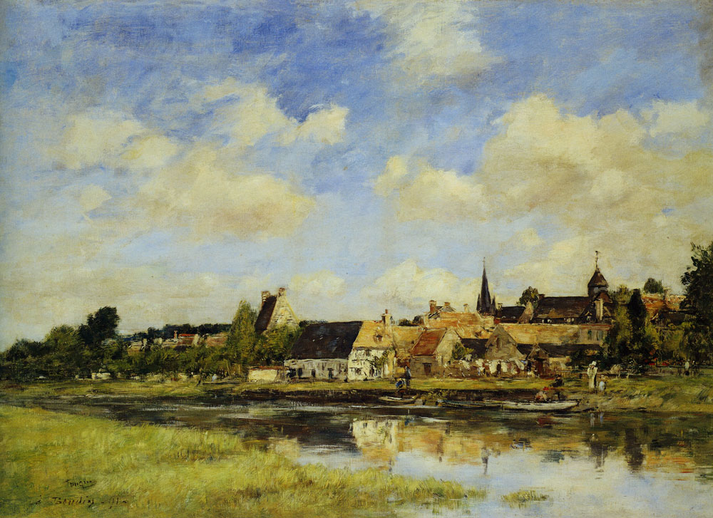 Eugène Boudin - The Old Port of Touques