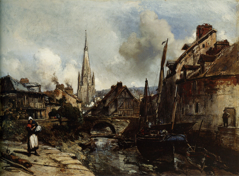 Johan Barthold Jongkind - View of Harfleur