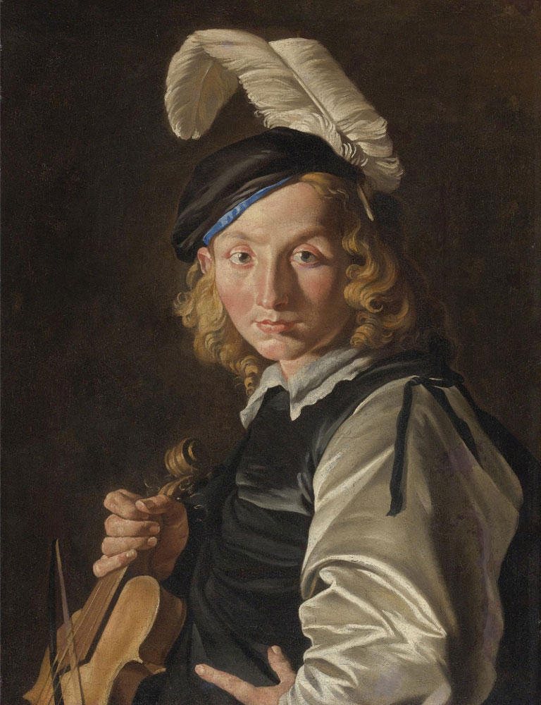 Matthias Stom - Young Man with a Fiddle