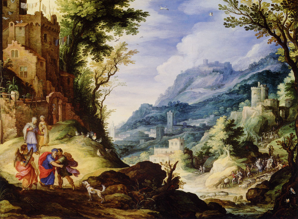 Paul Bril - Landscape with Tobias's Return