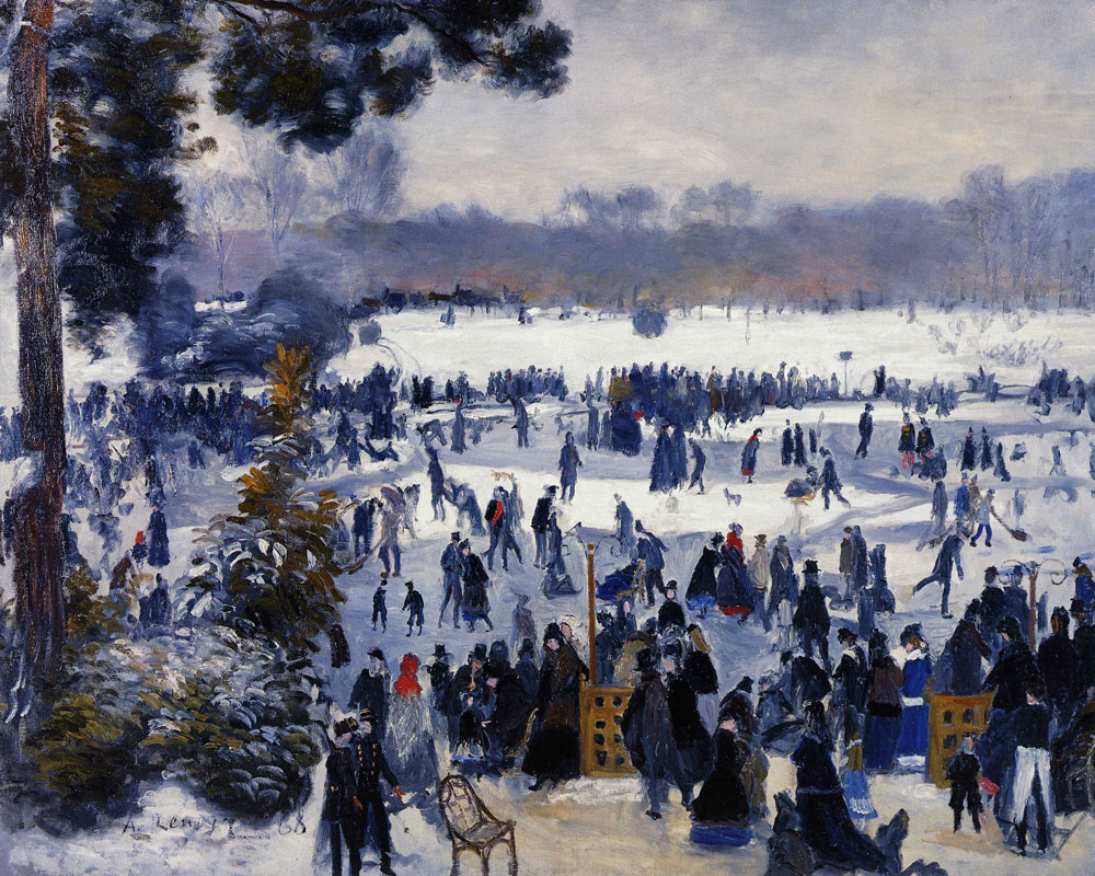 Pierre-Auguste Renoir - Skaters in the Bois de Boulogne