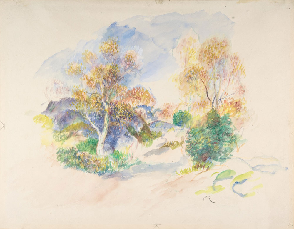 Pierre-Auguste Renoir - Landscape with a Path between Trees
