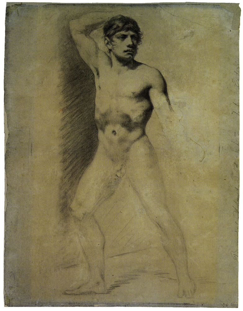 Studio of Pierre-Paul Prud'hon - Study of a Male Nude