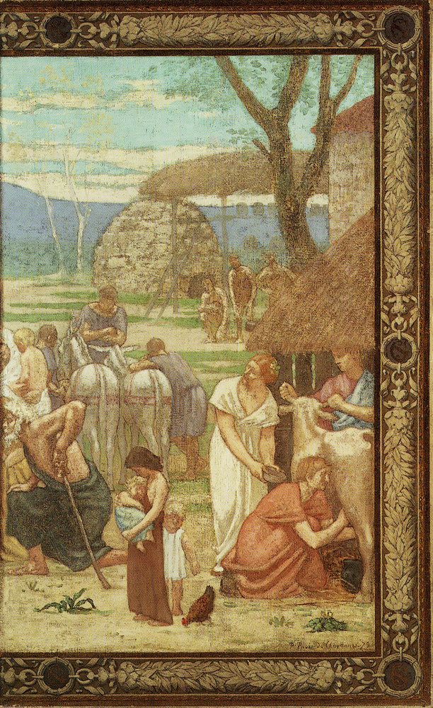 Pierre Puvis de Chavannes - The Pastoral Life of Saint Geneviève