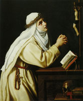 Cristofano Allori - Saint Catherine of Siena in Prayer