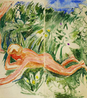 Edvard Munch Alma Mater: Boy Lying Down