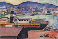 Edvard Munch Bergen Harbour