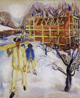 Edvard Munch - Building Workers in Snow