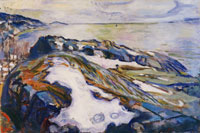 Edvard Munch - Coastal Landscape at Hvitsten