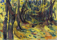 Edvard Munch Elm Forest in Autumn