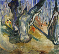 Edvard Munch - Elm Forest in Spring