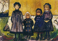 Edvard Munch Four Girls in Åsgårdstrand