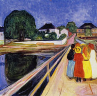 Edvard Munch - The Girls on the Bridge