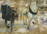 Edvard Munch Horse Team in Snow