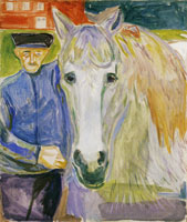 Edvard Munch Man with Horse