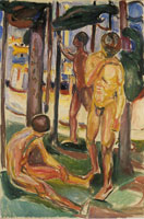 Edvard Munch - Naked Men in Landscape