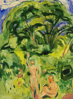 Edvard Munch Naked Men in the Woods