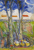 Edvard Munch - Prams under High Trees