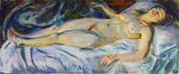 Edvard Munch Reclining Nude: Night