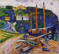 Edvard Munch - Ship being Scrapped