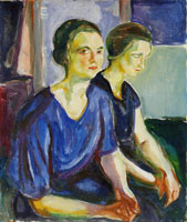 Edvard Munch Two Women, Seated