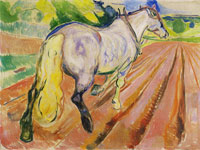 Edvard Munch White Horse Seen from the Rear