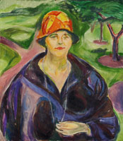 Edvard Munch Woman in a Blue Coat