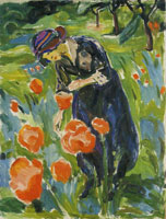 Edvard Munch - Woman with Poppies