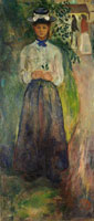 Edvard Munch Young Woman Among Greenery