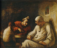 Honoré Daumier - Saltimbanques Resting