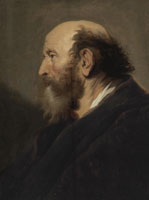 Jacob Adriaensz. Backer Profile Portrait of a Bearded Man