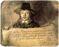 Samuel van Hoogstraten Self-Portrait with Banderole