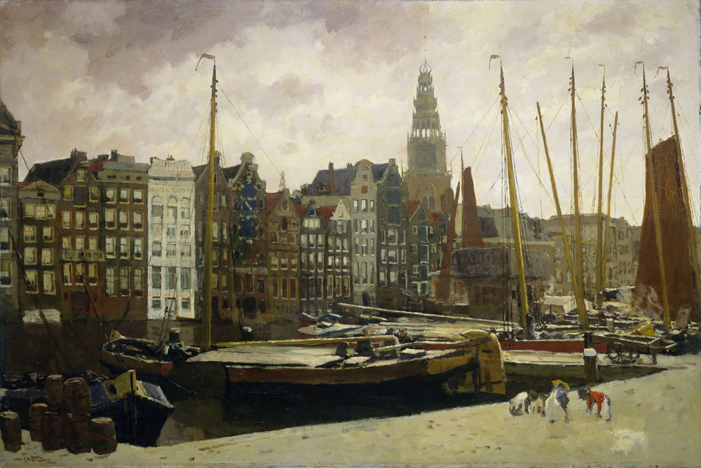 George Hendrik Breitner - The Damrak, Amsterdam