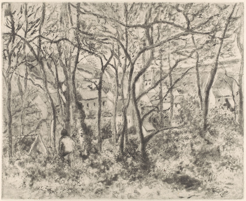 Camille Pissarro - The Woods at L'Hermitage, Pontoise