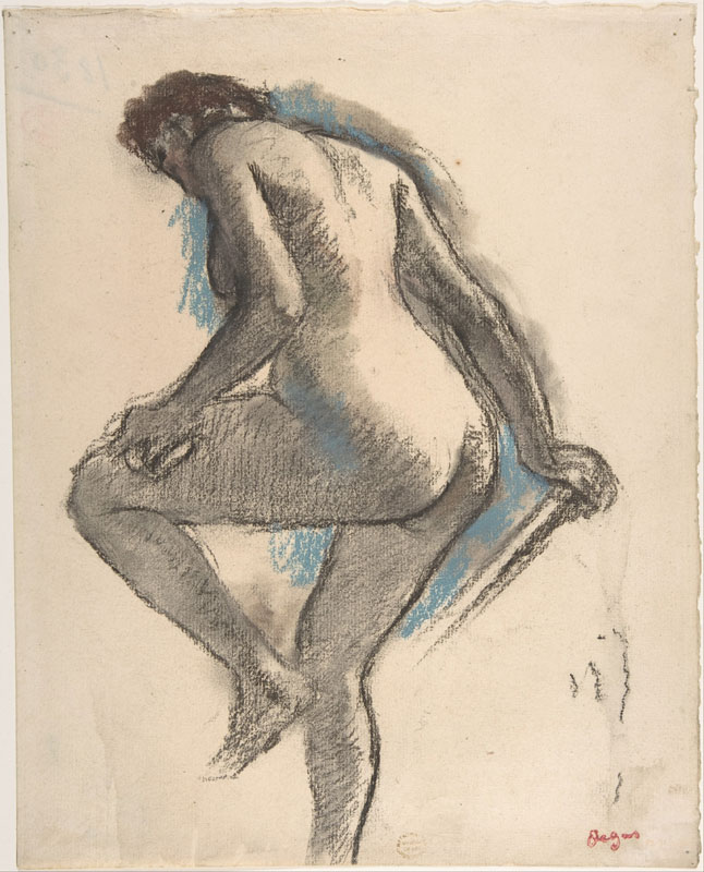 Edgar Degas - Bather Sponging Her Knee