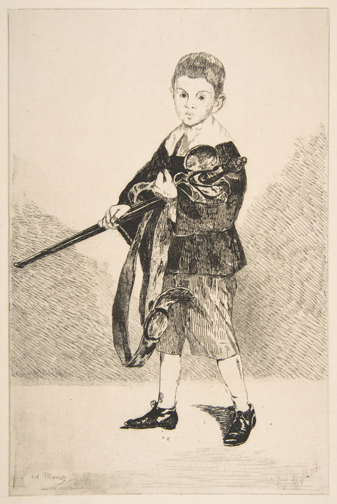 Edouard Manet - Boy with a Sword, Turned Left