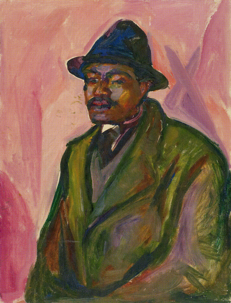 Edvard Munch - African in Green Coat