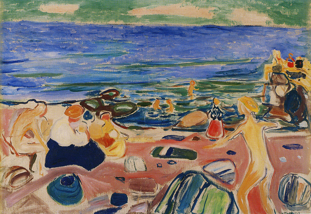 Edvard Munch - Bathing Scene From Åsgårdstrand