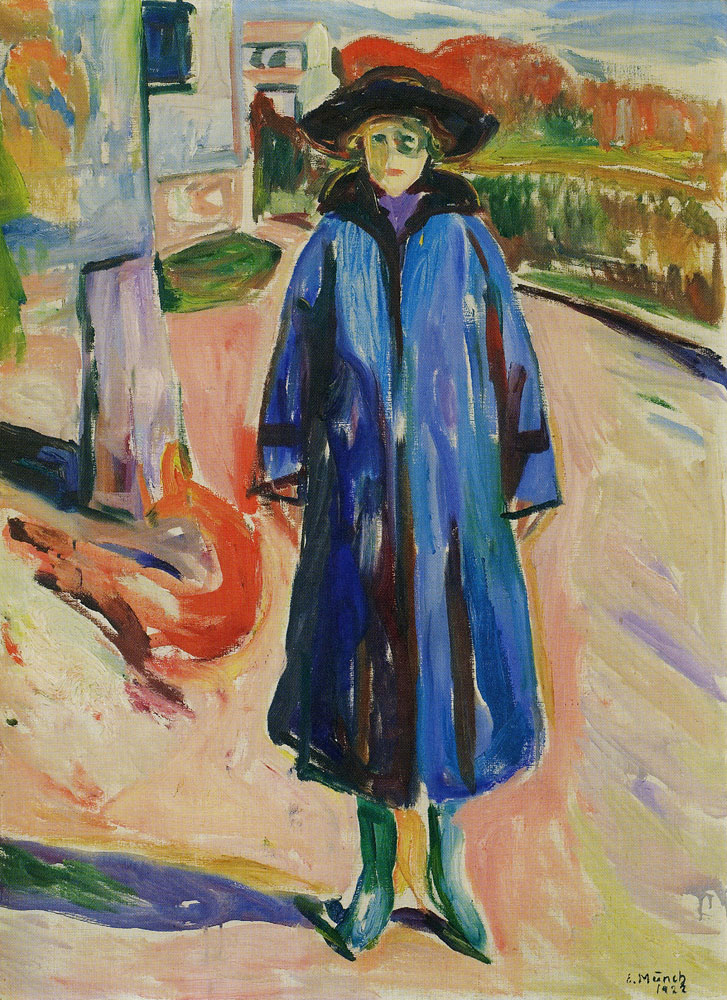 Edvard Munch - Blue Coat in Sunshine