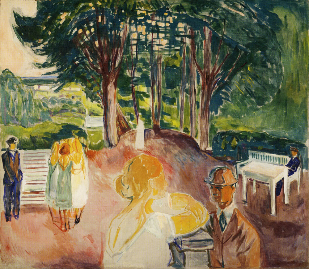 Edvard Munch - Flirting in the Park