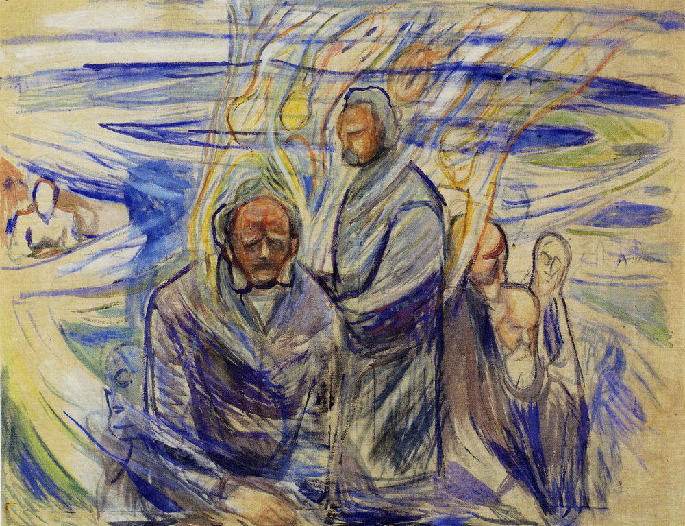 Edvard Munch - Geniuses: Ibsen, Nietzsche and Sokrates