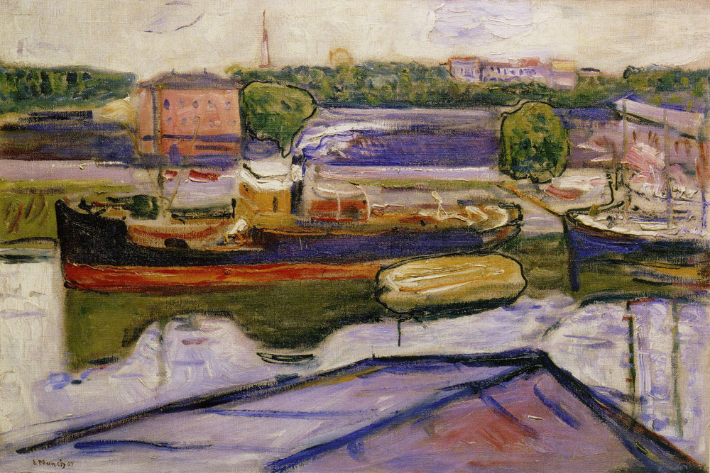 Edvard Munch - The Harbour in Lübeck