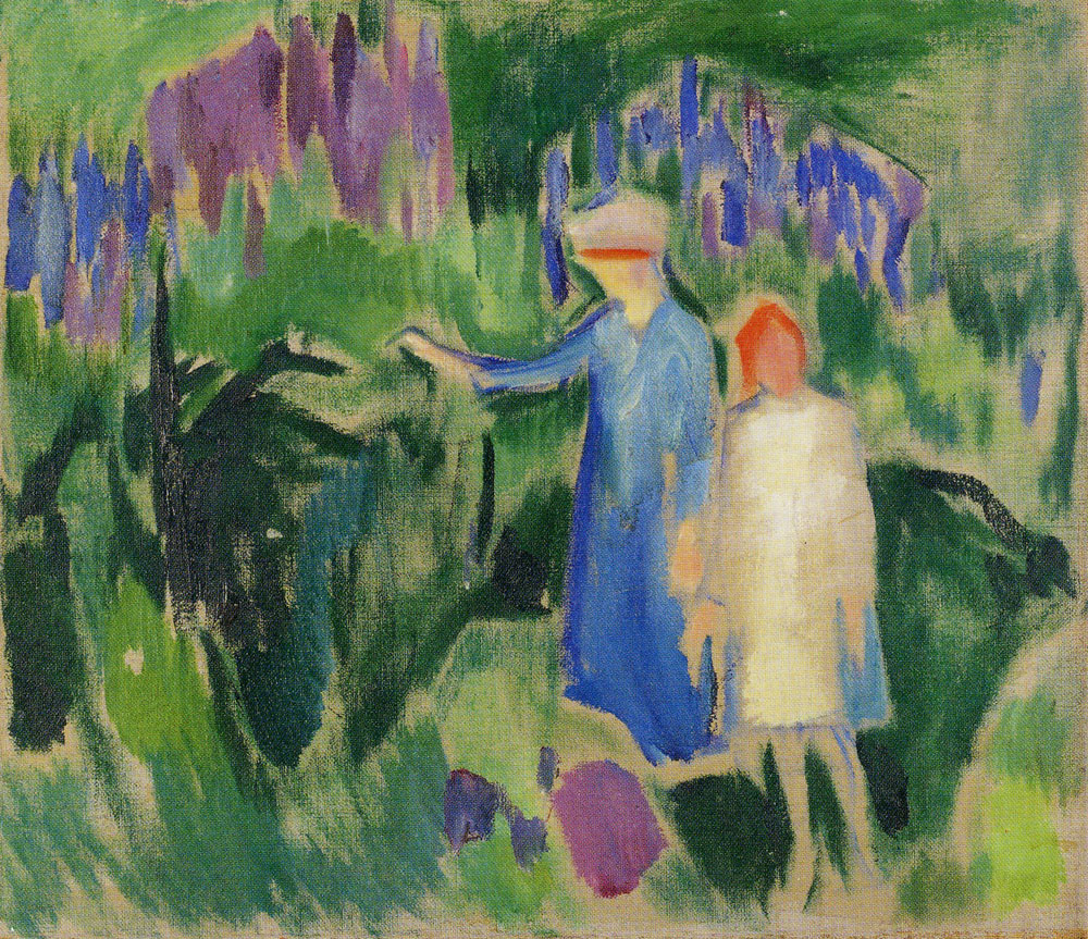 Edvard Munch - Mother and Daughter in the Garden